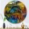 Designart - Colour Fusion IV - Modern Metal Circle Wall Art
